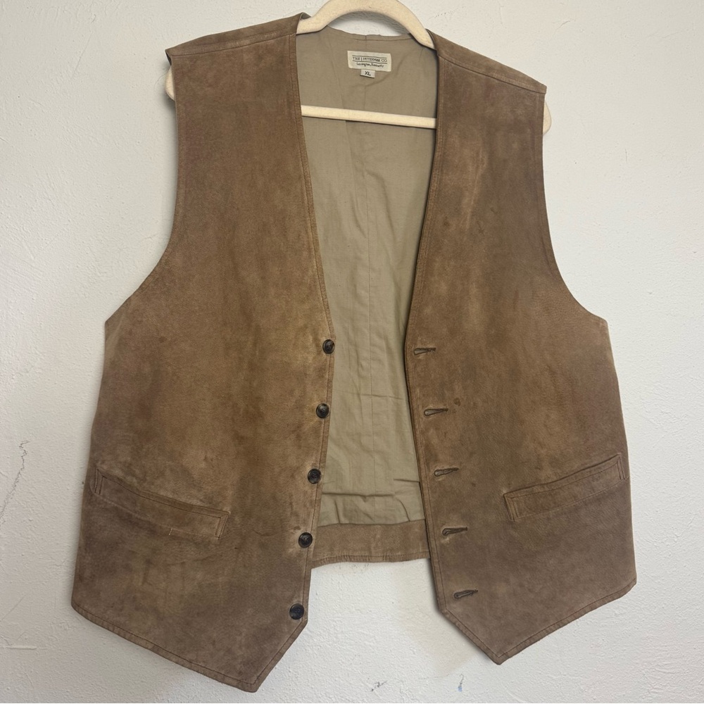 The J Peterman CO Kentucky Leather‎ Suede Vest